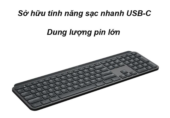 Bàn phím không dây Logitech MX KEYS Wireless ver 1