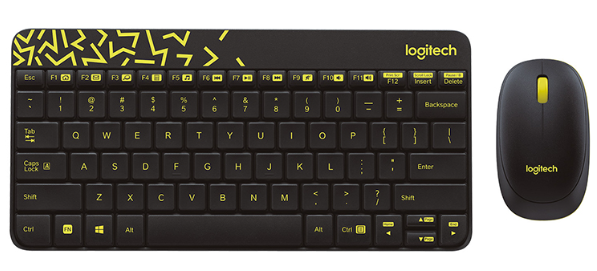Bàn phím chuột không dây Logitech MK240 Nano Wireless (USB/đen)