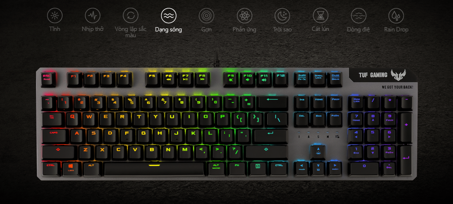 Bàn phím cơ Asus TUF Gaming K7