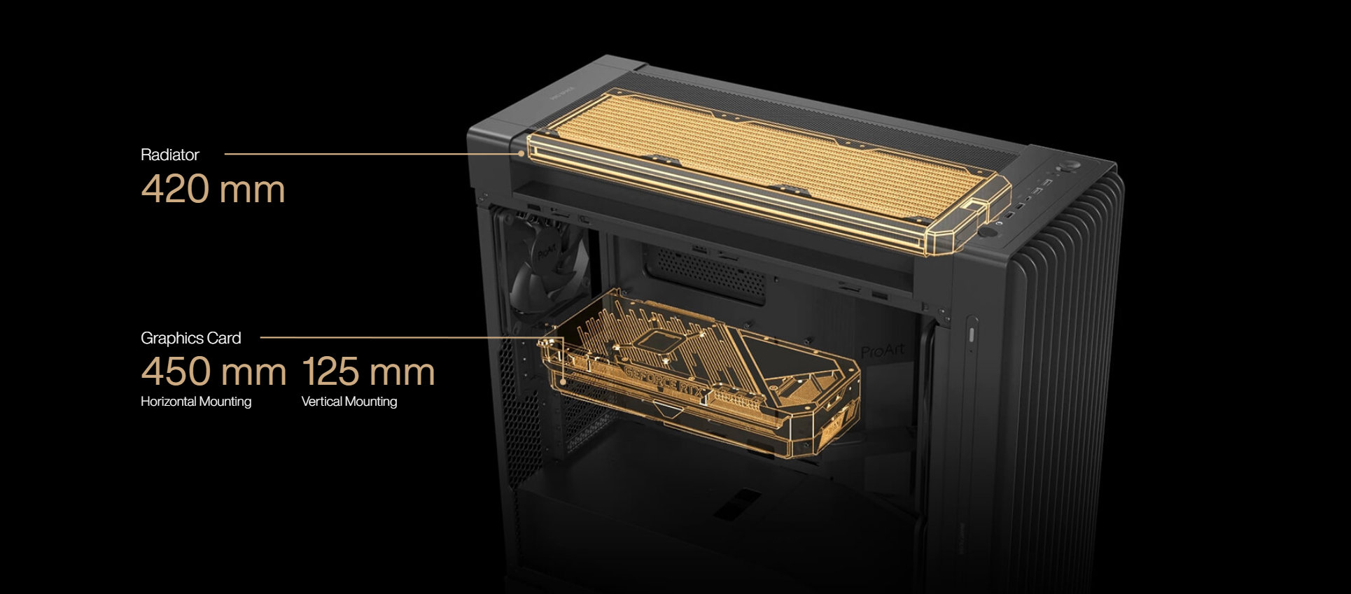 Vỏ Case ProArt PA602 E-ATX - Đen