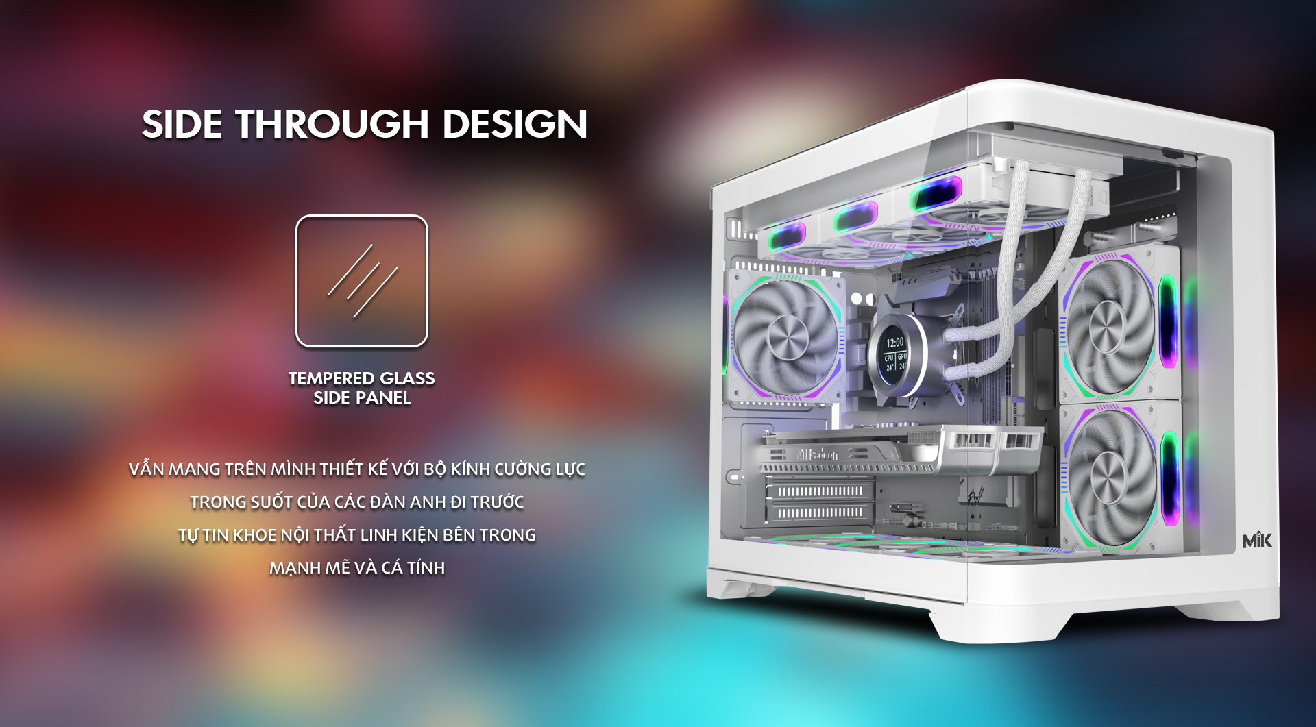 Vỏ Case MIK Focalors M Đen - Không FAN