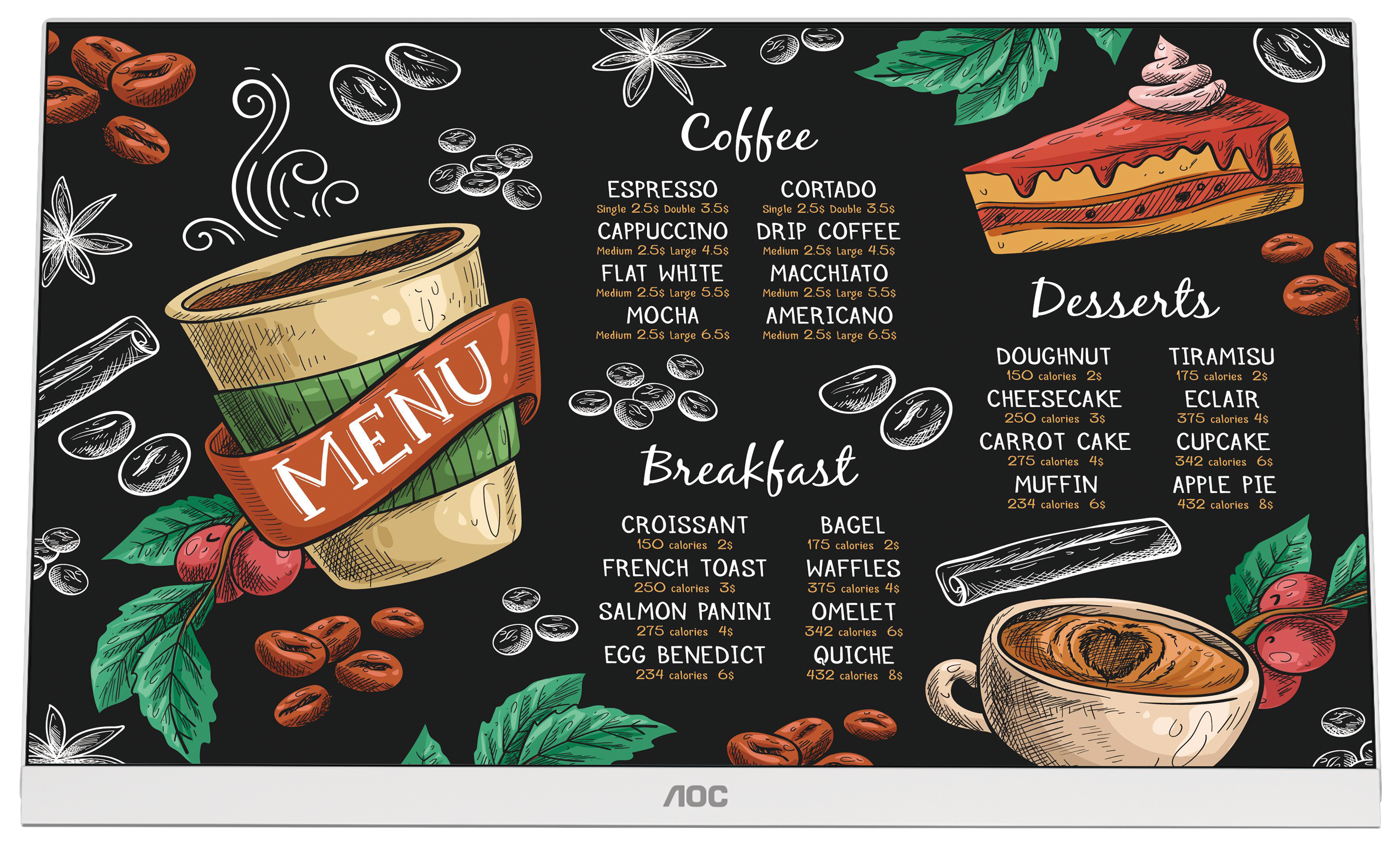 Màn Hình AOC 22B30HM23/74 22 inch FHD VA 120Hz 1Ms