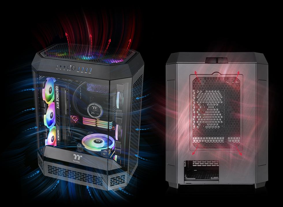 Vỏ Case Máy Tính Thermaltake Tower 600 Mid Tower Chassis ATX Black