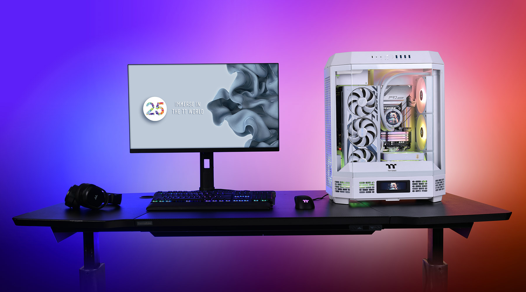 Vỏ Case Máy Tính Thermaltake Tower 600 Snow Mid Tower Chassis White ATX