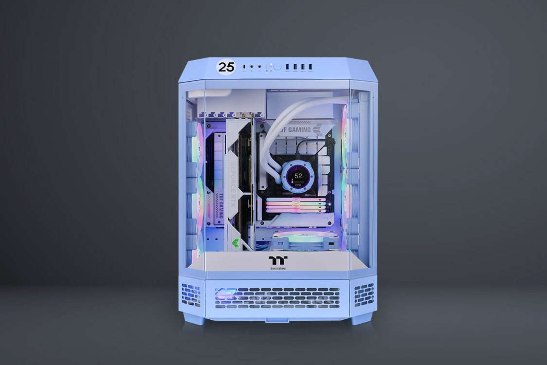 Vỏ Case Máy Tính Thermaltake Tower 600 Snow Mid Tower Chassis White ATX