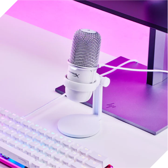 Thiết bị thu âm HP HyperX Solocast Black/White USB Microphone