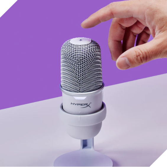 Thiết bị thu âm HP HyperX Solocast Black/White USB Microphone