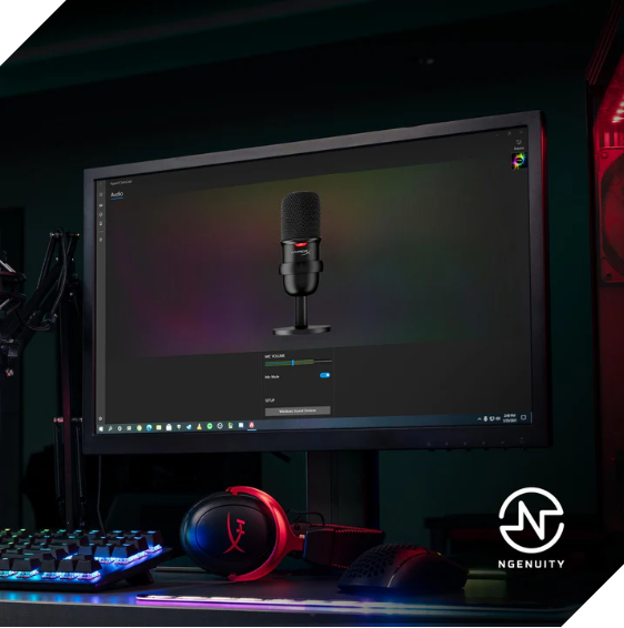 Thiết bị thu âm HP HyperX Solocast Black/White USB Microphone