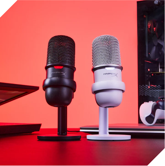 Thiết bị thu âm HP HyperX Solocast Black/White USB Microphone