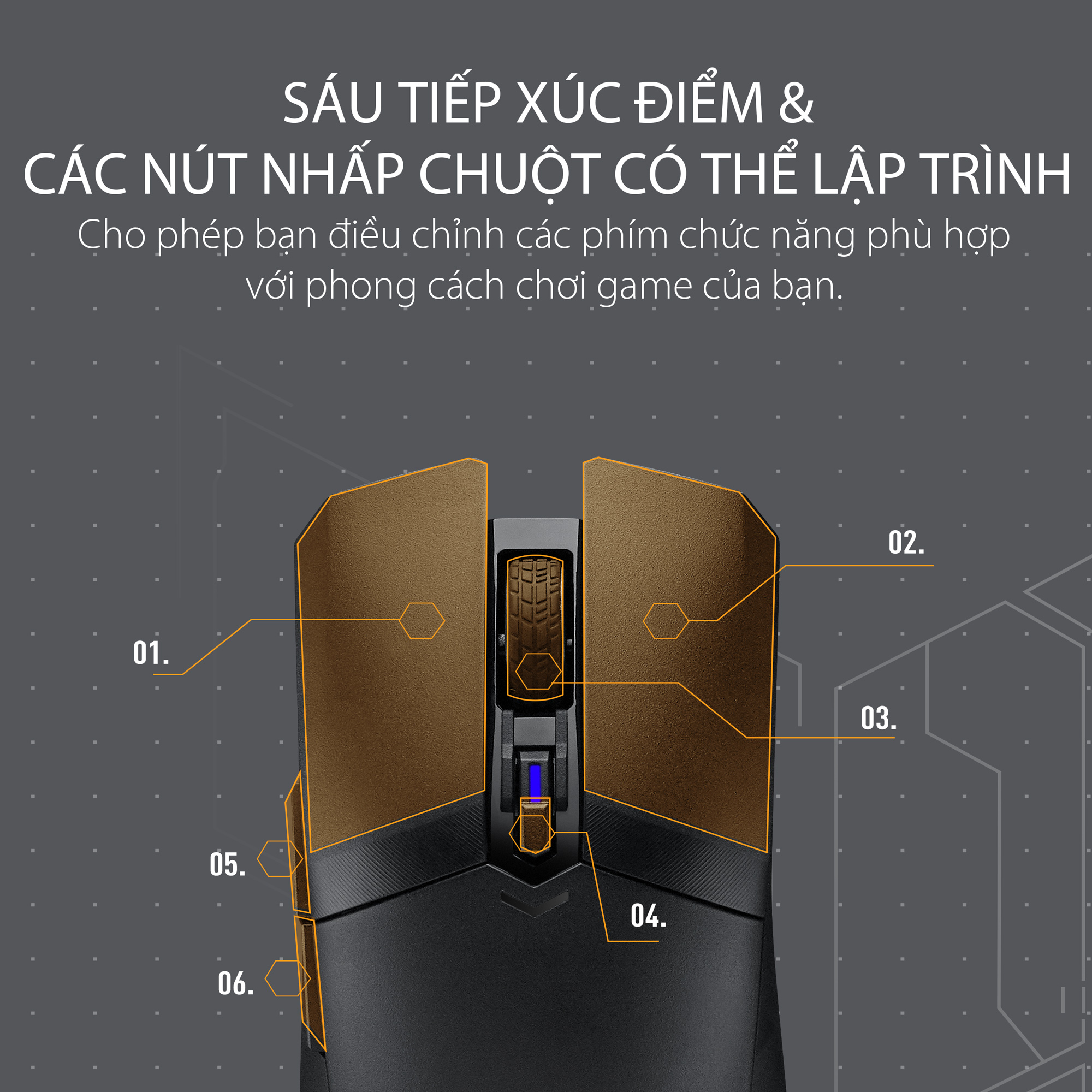 Chuột Gaming Asus TUF M4 Wireless