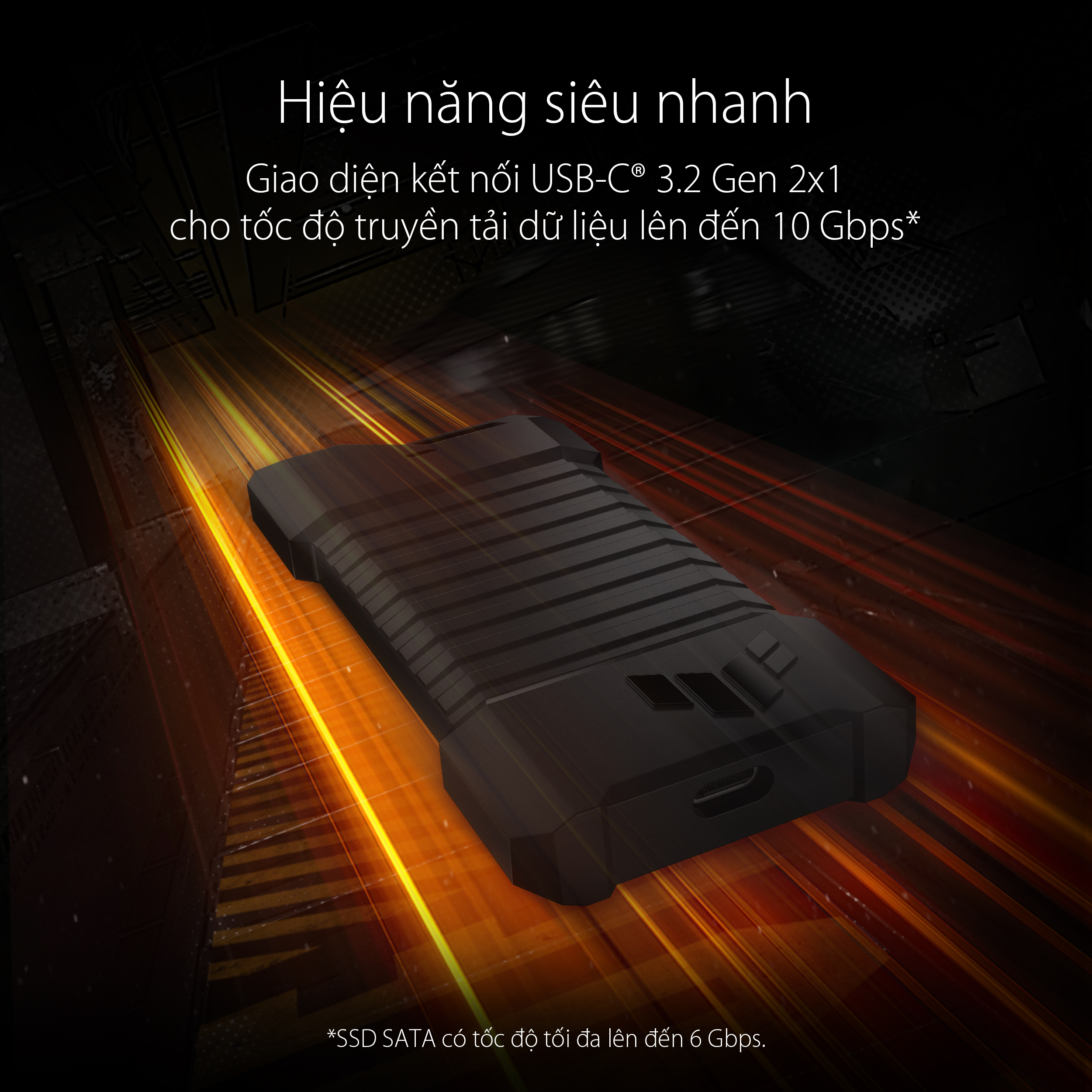 Box ổ cứng SSD Asus TUF Gaming A1 NVMe PCIe Gen3/ Gen4