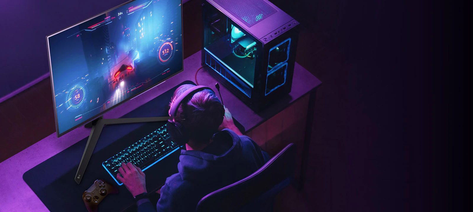 Màn Hình Gaming LG UltraGear 27GS95QE-B 27inch QHD 2K OLED 240Hz 0.03ms