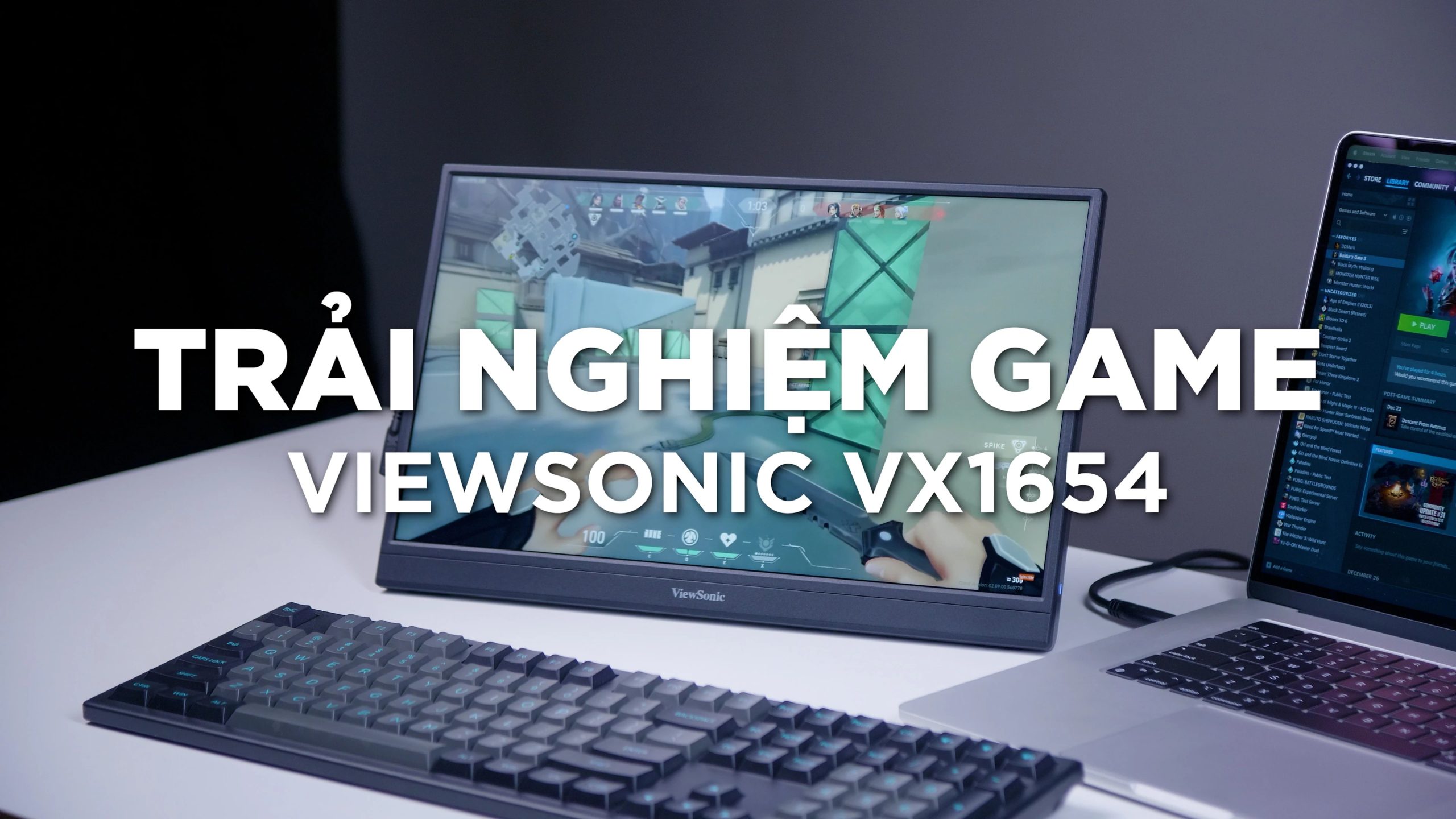 Màn Hình Di Động ViewSonic VX1654 16 inch FHD IPS 144Hz