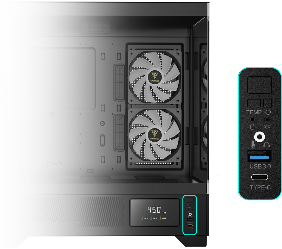 Vỏ máy tính Gamdias ATLAS M1 Black