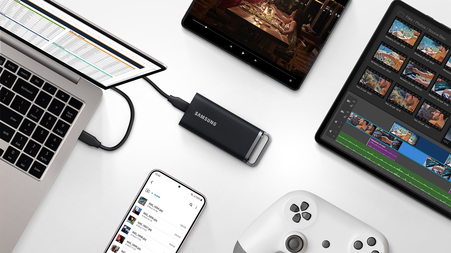 Ổ Cứng Di Động SSD Samsung T5 EVO USB-C 3.2 Gen1 4TB