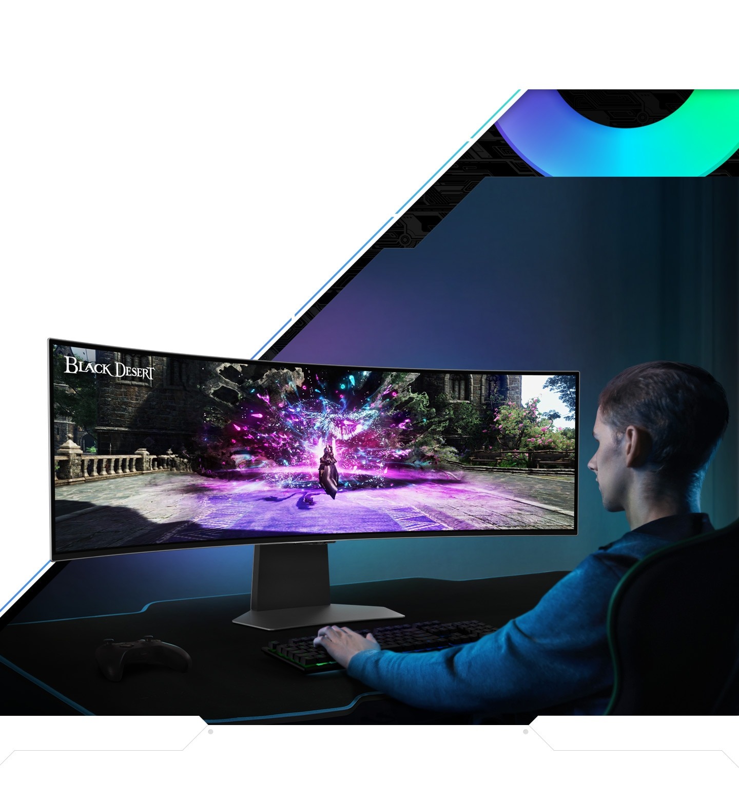 Màn Hình Gaming cong Samsung Odyssey OLED G9 G95SC LS49CG954SEXXV 49 inch DQHD OLED 240Hz