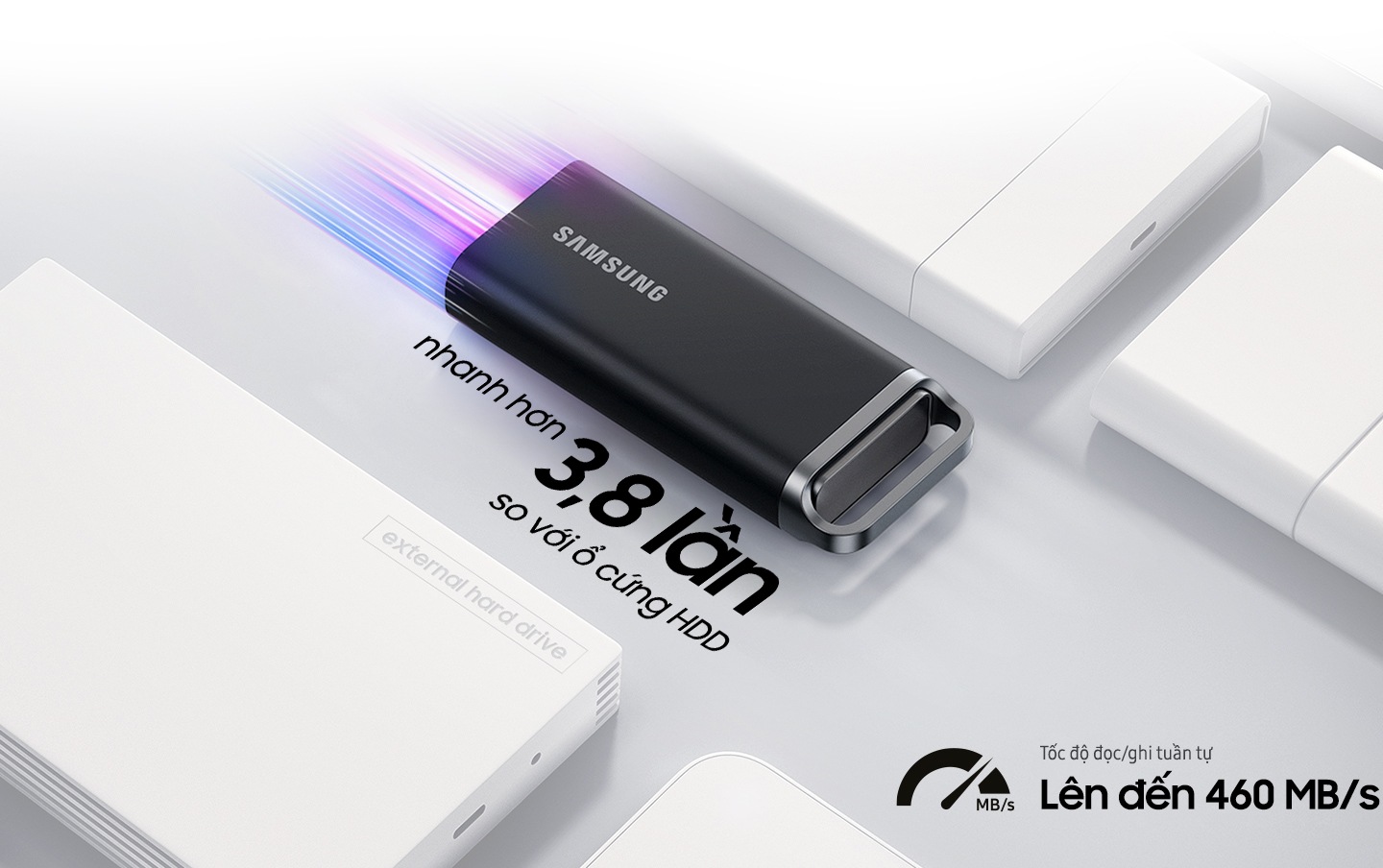 Ổ Cứng Di Động SSD Samsung T5 EVO USB-C 3.2 Gen1 2TB