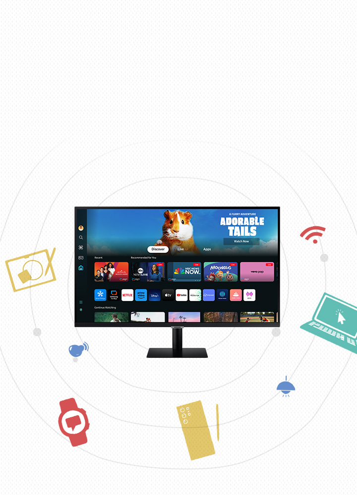 Màn Hình Thông Minh Samsung LS32DM500EEXXV M5 32 inch FHD VA 60Hz