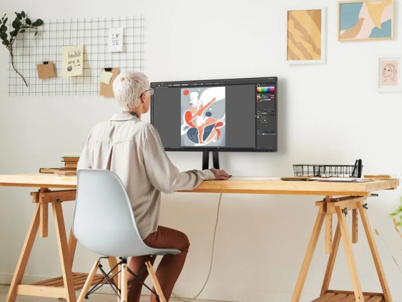 Màn Hình đồ họa ViewSonic VP2756-4K 27 inch 4K IPS 60Hz