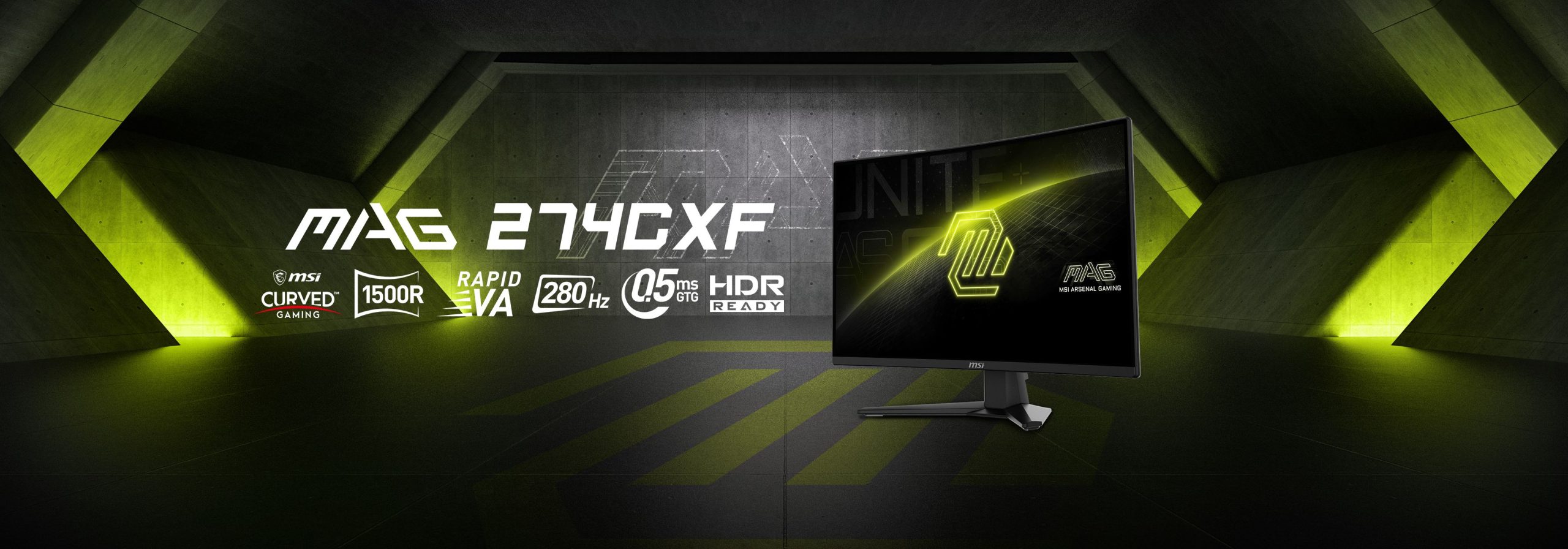 Màn Hình MSI MAG 274CXF 27 inch FHD VA 280Hz 0.5ms