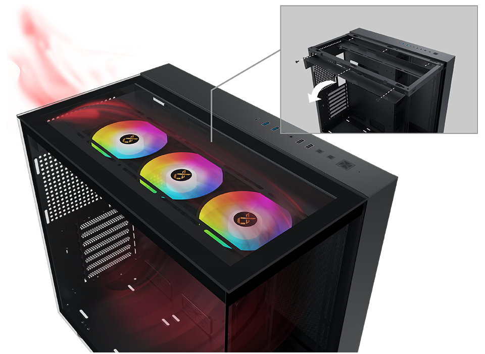 Vỏ Case Xigmatek Aqua Ultra Black