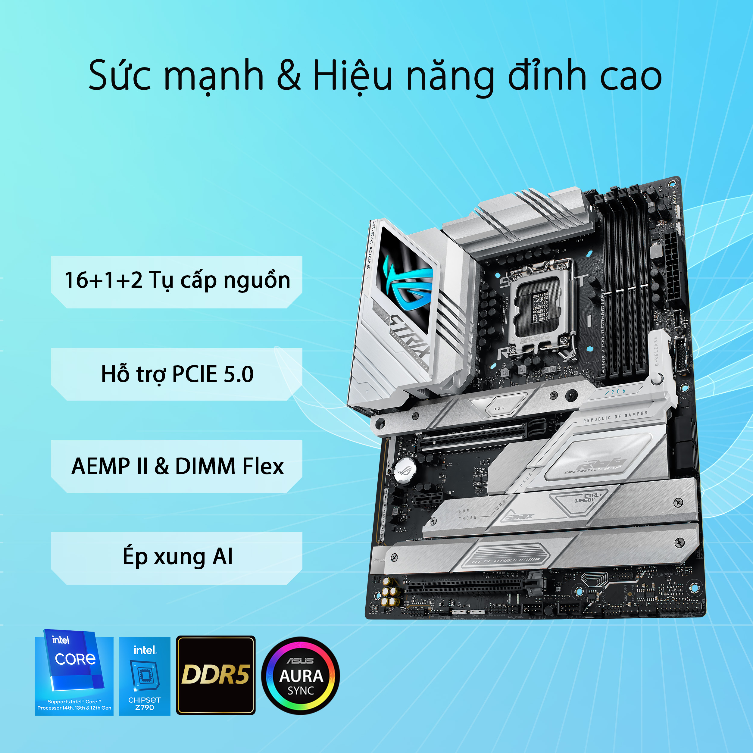 Bo mạch chủ Mainboard Asus ROG Strix Z790-A Gaming Wifi II DDR5
