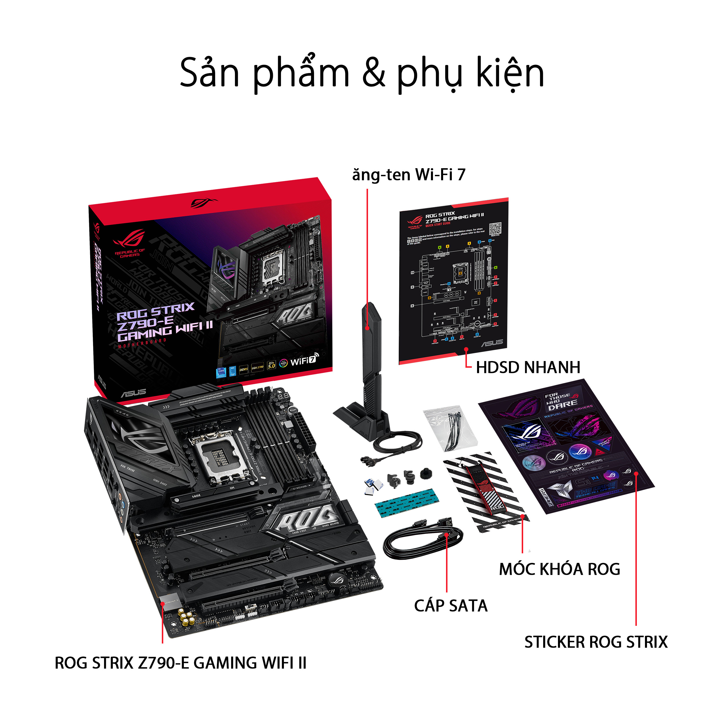 Bo mạch chủ ASUS ROG Strix Z790-E Gaming Wifi II DDR5