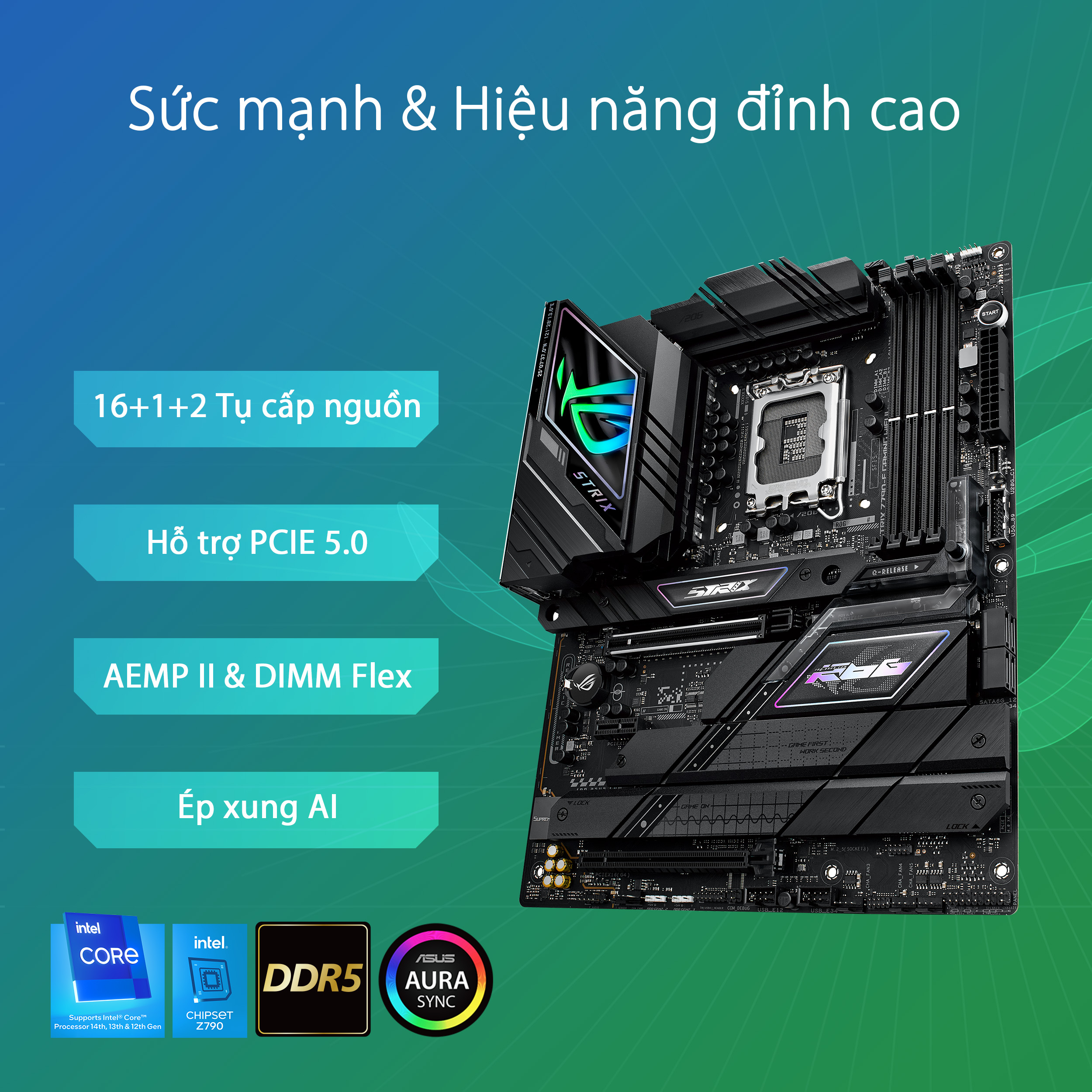 Bo mạch chủ ASUS ROG Strix Z790-F Gaming Wifi II D5