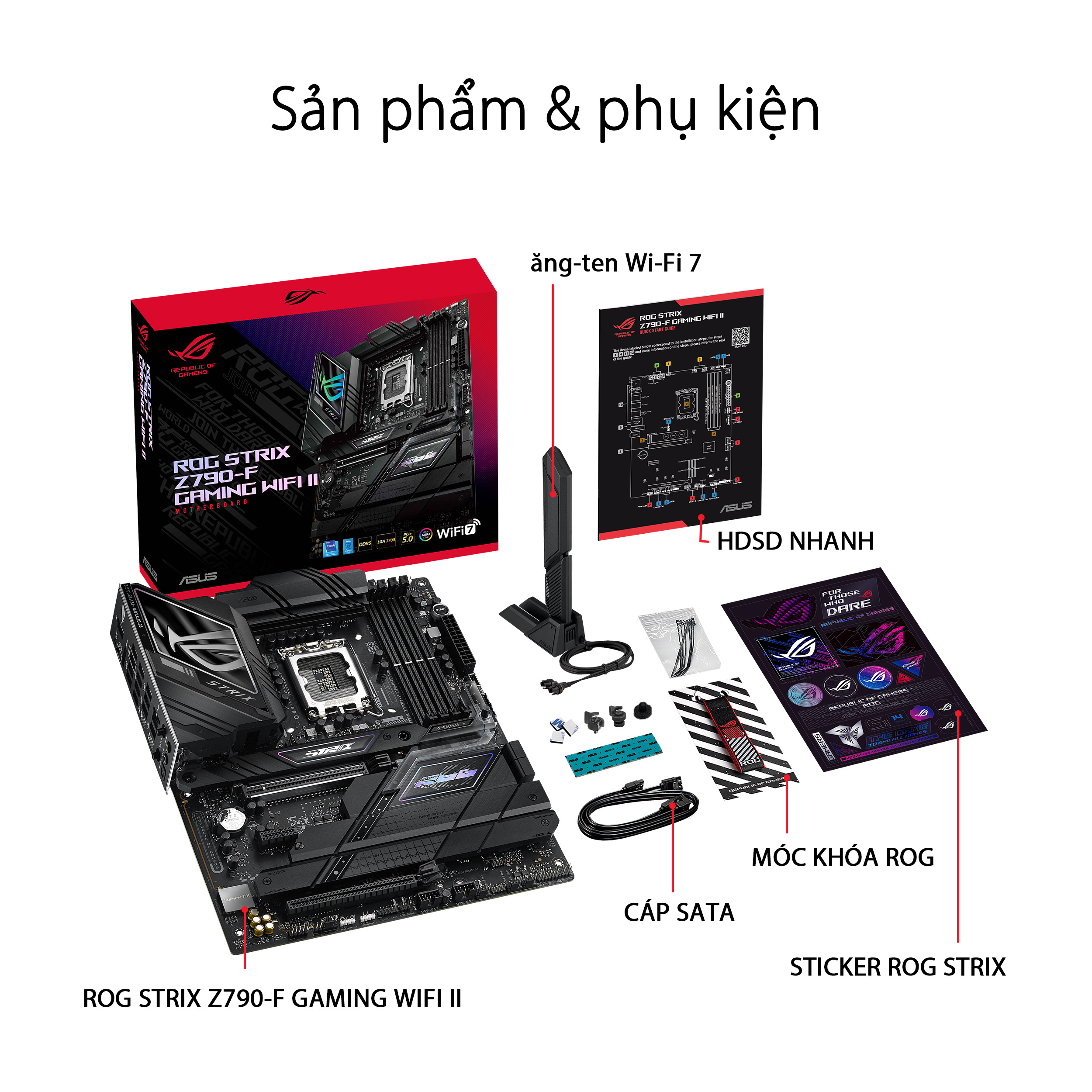 Bo mạch chủ ASUS ROG Strix Z790-F Gaming Wifi II D5